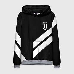 Толстовка-худи мужская Juventus line white, цвет: 3D-меланж