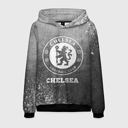 Толстовка-худи мужская Chelsea - grey gradient, цвет: 3D-черный