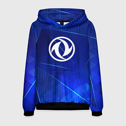 Толстовка-худи мужская Dongfeng blue poly, цвет: 3D-черный