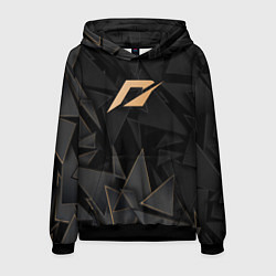 Толстовка-худи мужская Need for Speed golden poly, цвет: 3D-черный