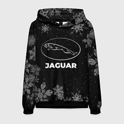 Толстовка-худи мужская Снежный Jaguar, цвет: 3D-черный