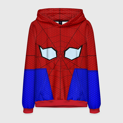 Мужская толстовка Spider-Man - eyes / 3D-Красный – фото 1