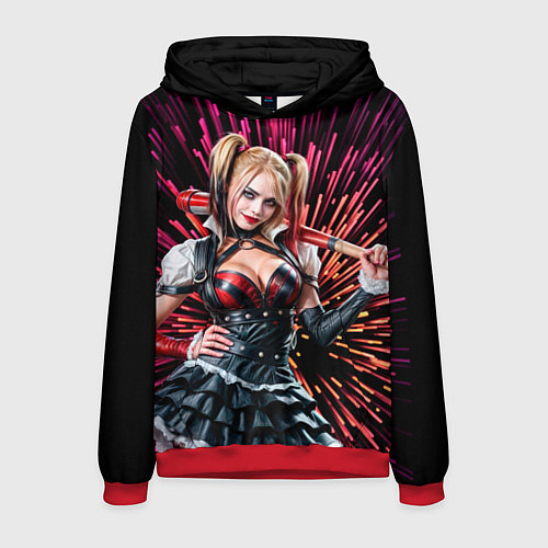 Мужская толстовка Harley Quinn / 3D-Красный – фото 1