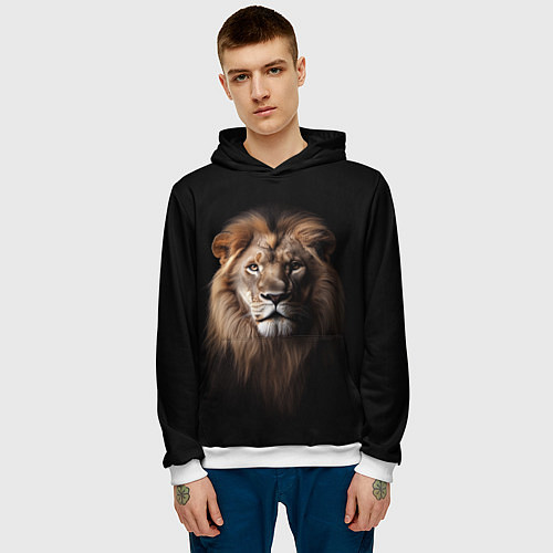 Мужская толстовка Mufasa / 3D-Белый – фото 3