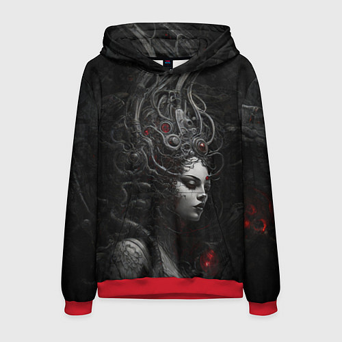 Мужская толстовка Биокибернетическая ведьма / 3D-Красный – фото 1