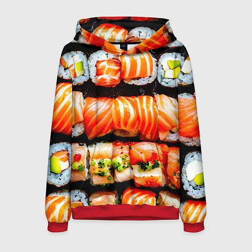 Мужская толстовка Сет роллов / 3D-Красный – фото 1