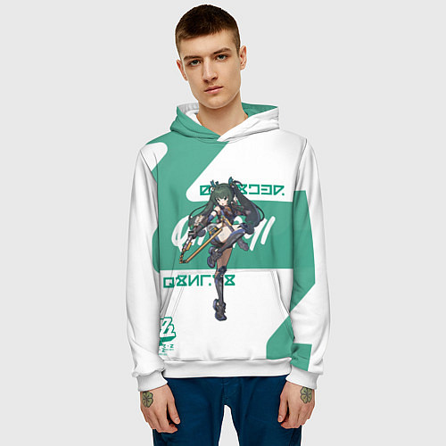 Мужская толстовка Цинъи - ZZZ / 3D-Белый – фото 3