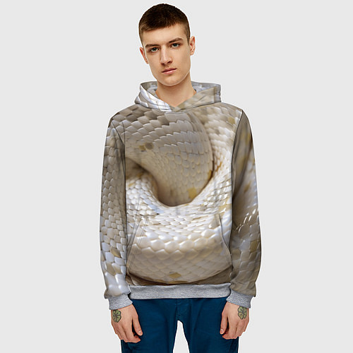 Мужская толстовка Мой удав / 3D-Меланж – фото 3