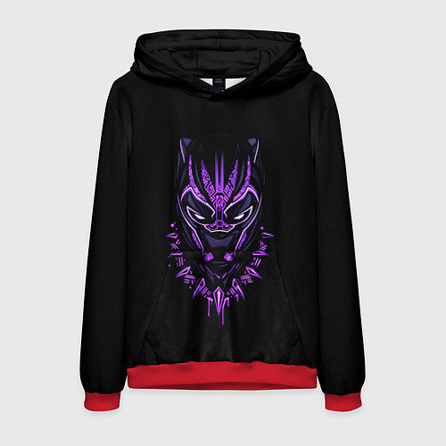 Мужская толстовка Black Panther head / 3D-Красный – фото 1