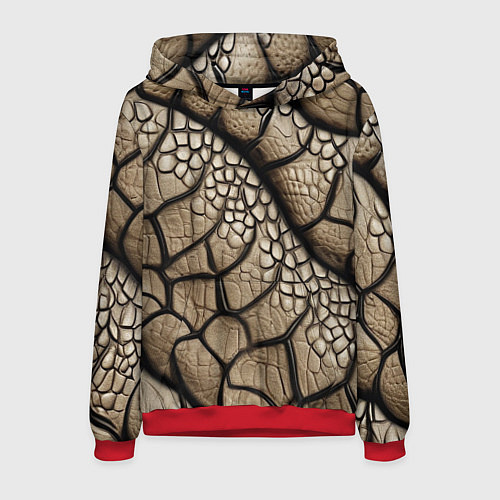 Мужская толстовка Найди змею / 3D-Красный – фото 1