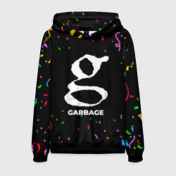 Толстовка-худи мужская Garbage конфети, цвет: 3D-черный