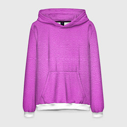 Толстовка-худи мужская Текстура розовой кожи, цвет: 3D-белый