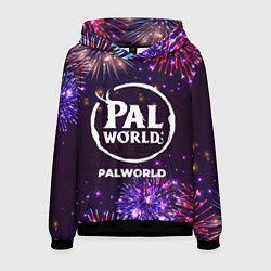 Толстовка-худи мужская Праздничный Palworld, цвет: 3D-черный