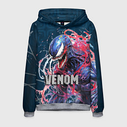 Толстовка-худи мужская Venom Marvel, цвет: 3D-меланж