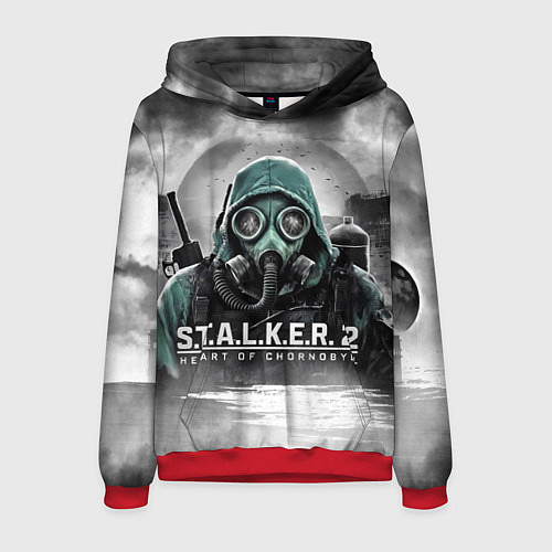 Мужская толстовка Stalker 2 heart of Chornobyl radiation / 3D-Красный – фото 1