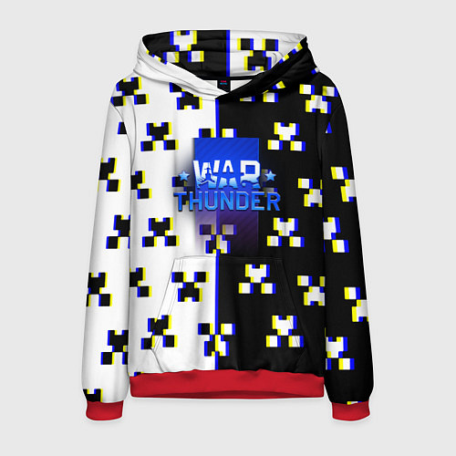 Мужская толстовка Warthunder x minecraft / 3D-Красный – фото 1