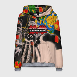 Толстовка-худи мужская Tekken tatoo japan, цвет: 3D-меланж
