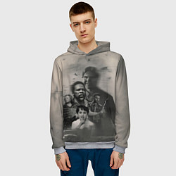 Толстовка-худи мужская Персонажи Извне, цвет: 3D-меланж — фото 2
