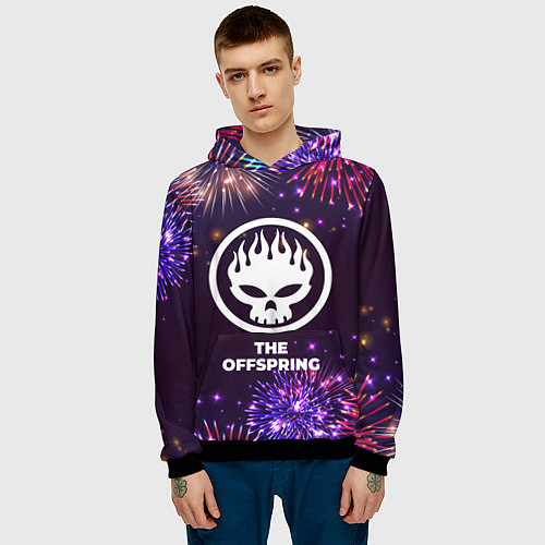 Мужская толстовка Праздничный The Offspring / 3D-Черный – фото 3