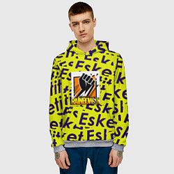 Толстовка-худи мужская Rainbow six pattern rap, цвет: 3D-меланж — фото 2