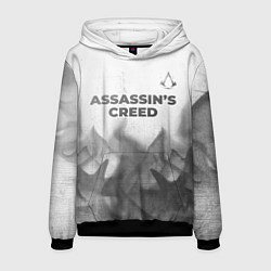 Толстовка-худи мужская Assassins Creed - white gradient посередине, цвет: 3D-черный