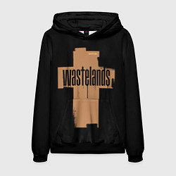 Толстовка-худи мужская Гранжевый крест, цвет: 3D-черный