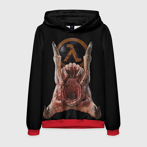 Мужская толстовка Half life - headcrab / 3D-Красный – фото 1