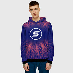 Толстовка-худи мужская Skillet red energy, цвет: 3D-черный — фото 2