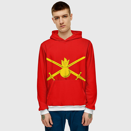 Мужская толстовка Сухопутные войска / 3D-Белый – фото 3