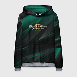 Толстовка-худи мужская Kingdom Come Deliverance 2 green black, цвет: 3D-меланж