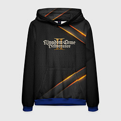 Толстовка-худи мужская Kingdom Come Deliverance 2 текстура из сетки, цвет: 3D-синий