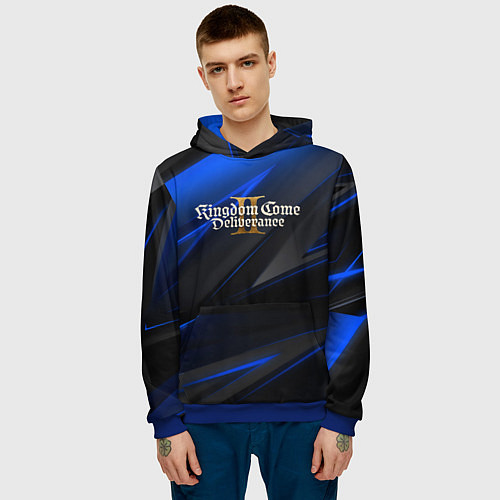 Мужская толстовка Kingdom Come Deliverance 2 black blue / 3D-Синий – фото 3