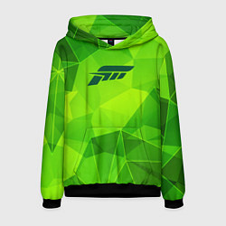 Толстовка-худи мужская Forza Horizon green poly, цвет: 3D-черный