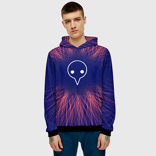 Мужская толстовка Evangelion red energy / 3D-Черный – фото 3