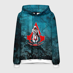 Толстовка-худи мужская Персонаж Assassins Creed, цвет: 3D-белый