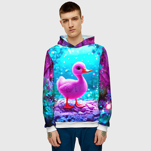 Мужская толстовка Утеночек / 3D-Белый – фото 3