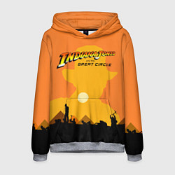 Толстовка-худи мужская Indiana Jones and the Great Circle, цвет: 3D-меланж