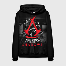 Толстовка-худи мужская Assassins Creed Shadows - samurai, цвет: 3D-черный