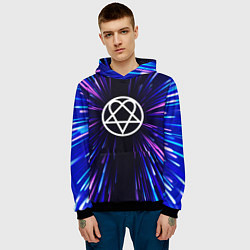 Толстовка-худи мужская HIM neon energy, цвет: 3D-черный — фото 2