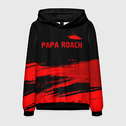 Толстовка-худи мужская Papa Roach - red gradient посередине, цвет: 3D-черный