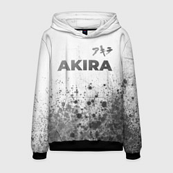 Толстовка-худи мужская Akira - white gradient посередине, цвет: 3D-черный