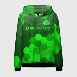 Толстовка-худи мужская Daewoo - green gradient посередине, цвет: 3D-черный