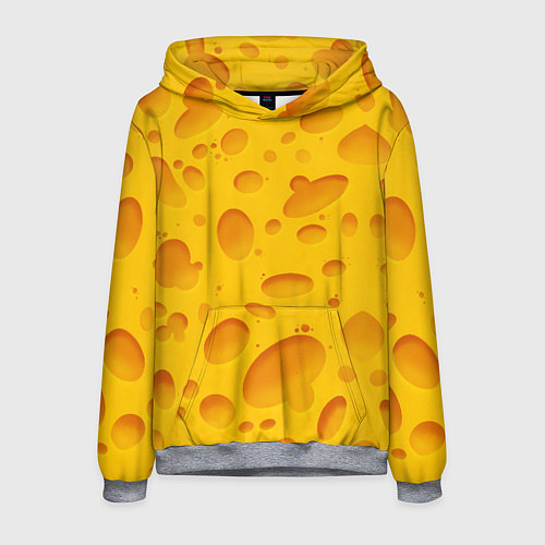 Мужская толстовка Сыр / 3D-Меланж – фото 1