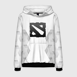 Толстовка-худи мужская Dota white poly, цвет: 3D-черный