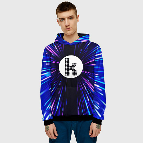 Мужская толстовка The Killers neon energy / 3D-Черный – фото 3