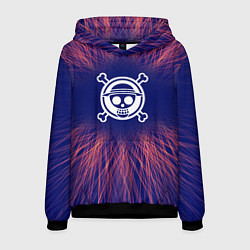 Толстовка-худи мужская One Piece red energy, цвет: 3D-черный