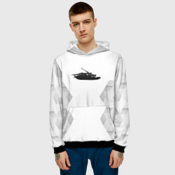 Толстовка-худи мужская Papa Roach white poly, цвет: 3D-черный — фото 2