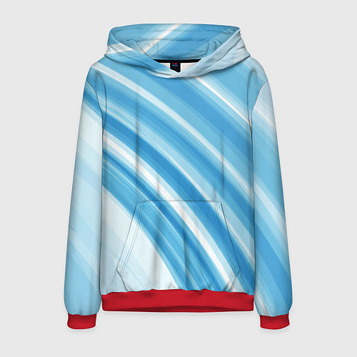 Мужская толстовка Акварель / 3D-Красный – фото 1