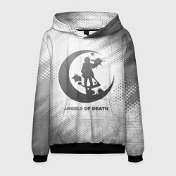 Толстовка-худи мужская Angels of Death - white gradient, цвет: 3D-черный
