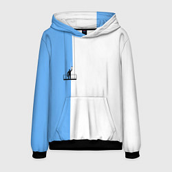 Толстовка-худи мужская Моляр красит стену, цвет: 3D-черный